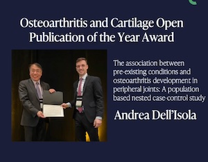 Andrea Dell'Isola wins OAC Open award'
